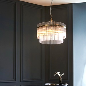 Ceiling Hanging Pendant Endon Marietta Five Light Clear Glass