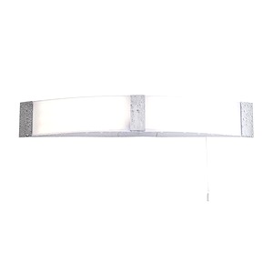 Minimalist Bathroom Wall Light Salford Shaver Lamp, Chrome, White