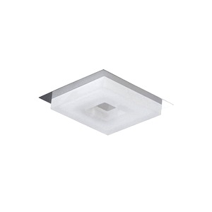 Polished Chrome Canopy Mantra Marcel Bathroom Square Led Recessed Downlight, Cutout Center 