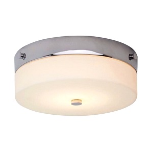 Polished Chrome Finish Elstead Tamar-f-m Pc Tamar Medium Bathroom Flush Ceiling Lamp