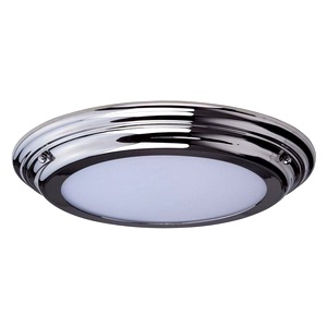 Polished Chrome Look Elstead Welland-f Pc Welland Medium Bathroom Flush Ceiling Lamp
