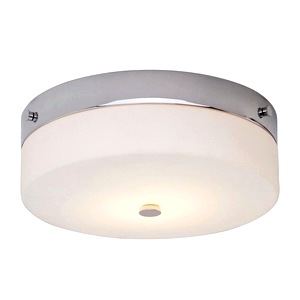 Polished Chrome Elstead Tamar-f-l Pc Tamar Large Bathroom Flush Ceiling Lamp 
