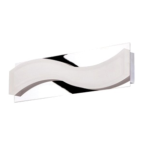 Chrome with Polished Effect Mantra Ola Bathroom Led Small Wall Lamp