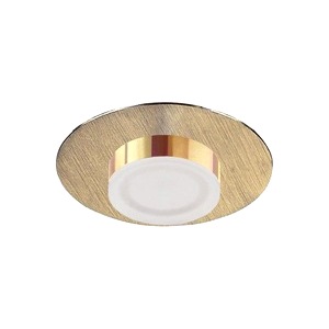 Satin Gold Mantra Marcel Bathroom Round Led Recessed Downlight