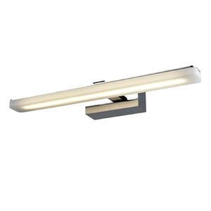 Chrome Bathroom Over Mirror Wall Lamp On Slightly Extended Arm