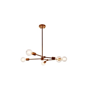 Bronze Gold Effect Endon Ezra Five Light